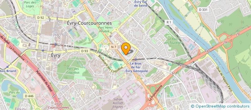 localisation de l'entreprise BAH IT  EVRY-COURCOURONNES