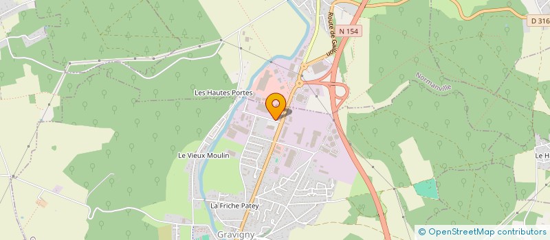 localisation de l'entreprise BAHAMAS à GRAVIGNY