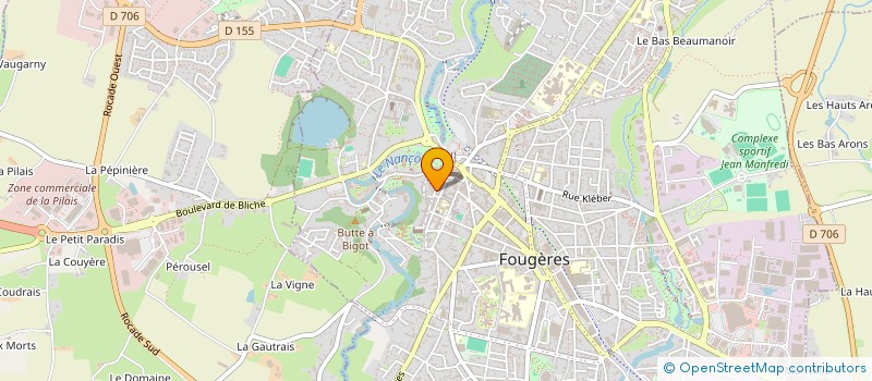 localisation de l'entreprise BAHAR à FOUGERES