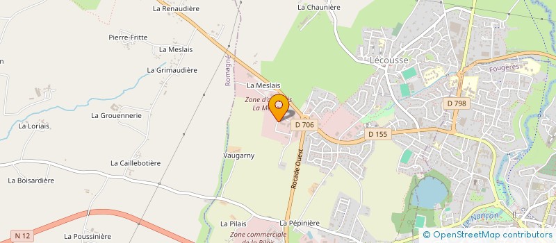 localisation de l'entreprise BAHEL  LECOUSSE