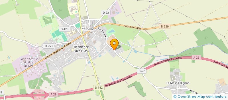 localisation de l'entreprise BAHIA  YERVILLE