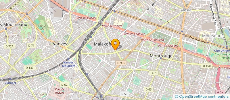 localisation de l'entreprise BAHIA TELECOM  MALAKOFF