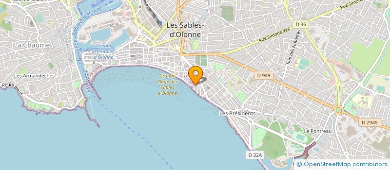 localisation de l'entreprise BAHIAMAX à LES SABLES D'OLONNE