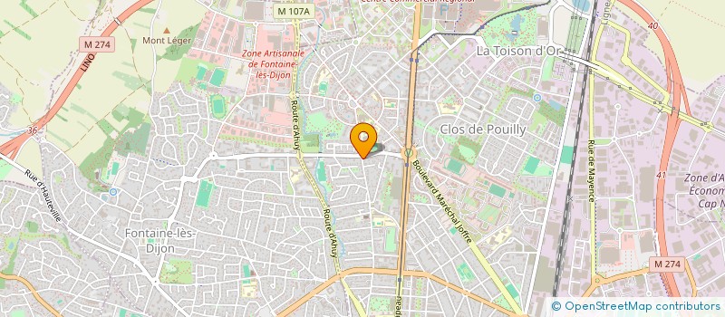 localisation de l'entreprise BAHMAN à DIJON
