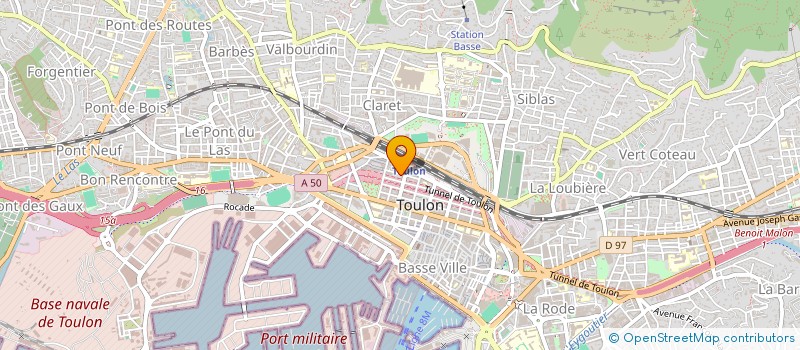 localisation de l'entreprise BAHNHOF ZOO PRODUCTIONS  TOULON