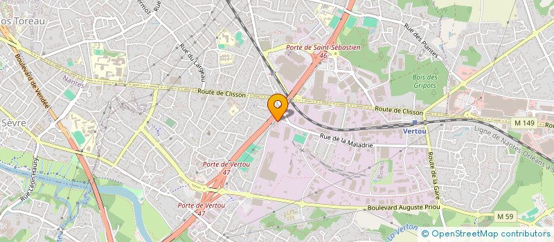 localisation de l'entreprise BAHO DECO  VERTOU