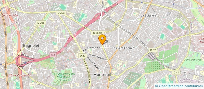 localisation de l'entreprise BAI 75010 à MONTREUIL