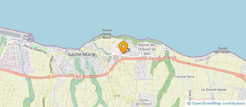 localisation de l'entreprise BAIA CONSEIL  SAINTE-MARIE