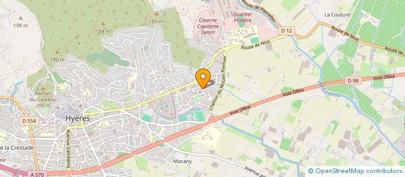 localisation de l'entreprise BAIANA  HYERES