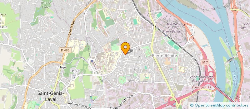 localisation de l'entreprise BAICHE INVESTISSEMENT  OULLINS-PIERRE-BENITE