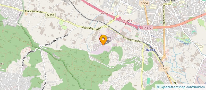 localisation de l'entreprise BAIE A BACHE  HYERES