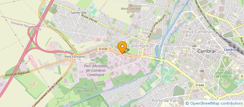 localisation de l'entreprise BAIE BLEUE à CAMBRAI