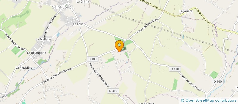 localisation de l'entreprise BAIE COURTINE  SAINT-QUENTIN-SUR-LE-HOMME