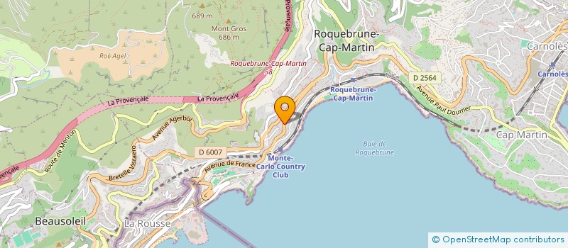 localisation de l'entreprise BAIE D'AZUR à ROQUEBRUNE-CAP-MARTIN