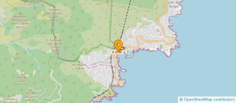 localisation de l'entreprise BAIE DE LA MEDITERRANNEE  THEOULE-SUR-MER