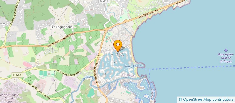 localisation de l'entreprise BAIE DES ANGES à GRIMAUD