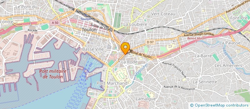localisation de l'entreprise BAIES 2000 à TOULON