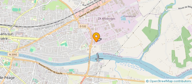 localisation de l'entreprise BAIES & STORES  ROMANS-SUR-ISERE