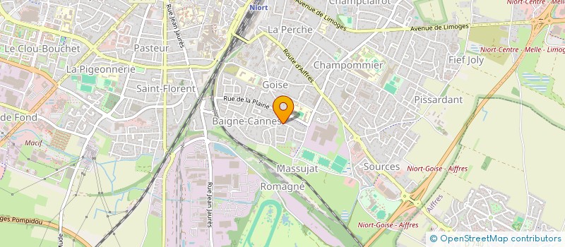 localisation de l'entreprise BAIGNE CANNES  NIORT