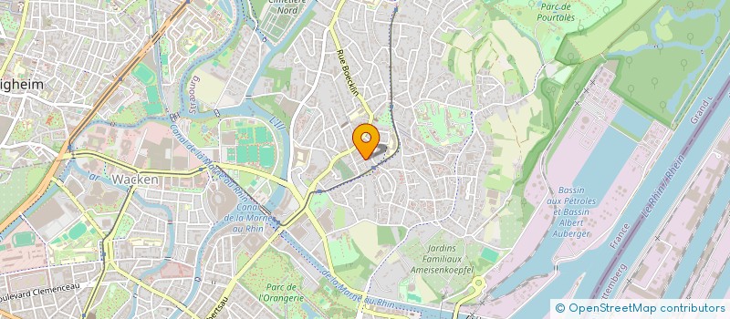 localisation de l'entreprise BAIGNOIRES ET POULAILLER à STRASBOURG