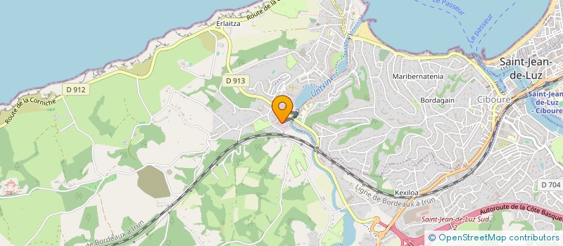 localisation de l'entreprise BAIGURA COMMUNICATION  URRUGNE