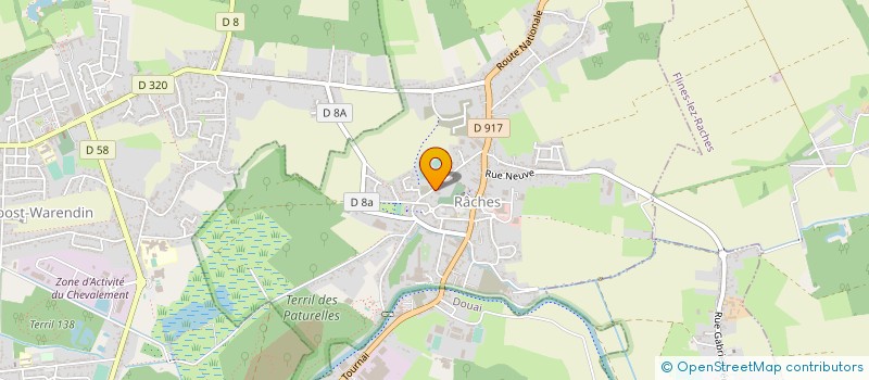 localisation de l'entreprise BAIL SAS à RACHES