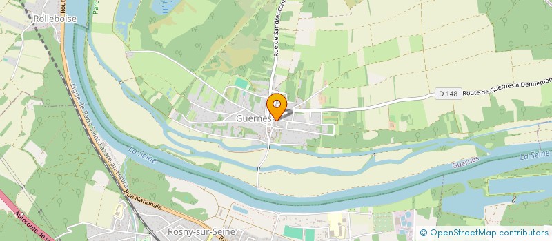 localisation de l'entreprise BAILA DANSE  GUERNES