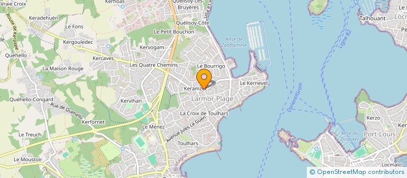 localisation de l'entreprise BAILALO'RIENT à LARMOR-PLAGE
