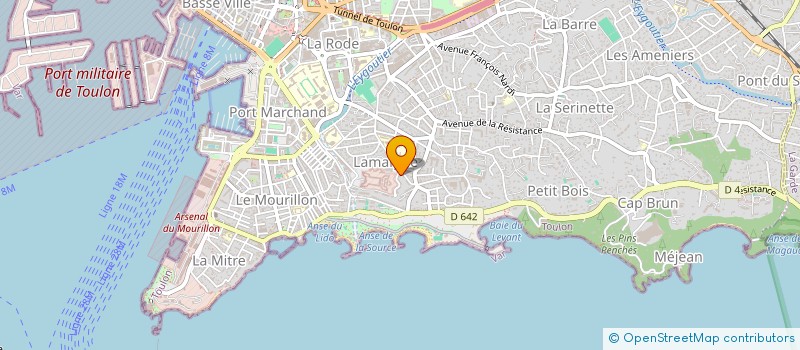 localisation de l'entreprise BAILARMONIE  TOULON