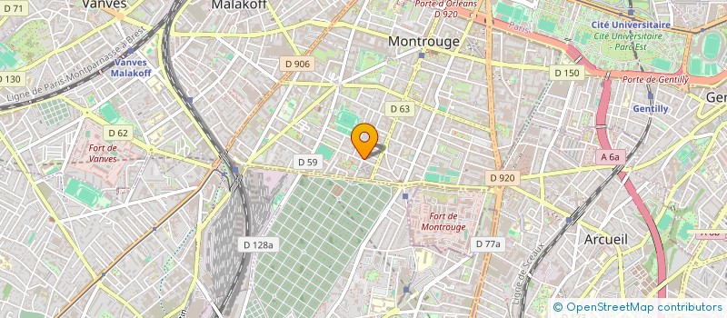 localisation de l'entreprise BAILECHE M ET BOURHERROUB A  MONTROUGE