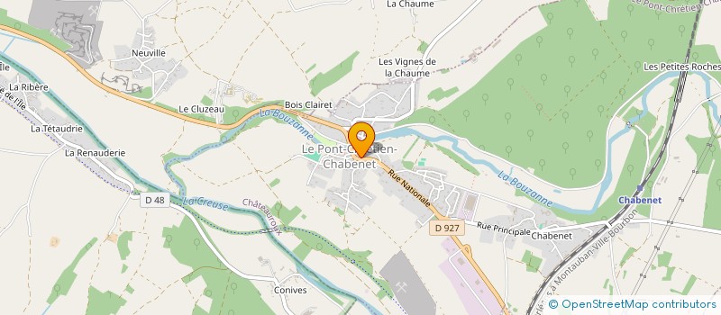localisation de l'entreprise BAILLARGEAUX-MALICORNET à LE PONT-CHRETIEN-CHABENET