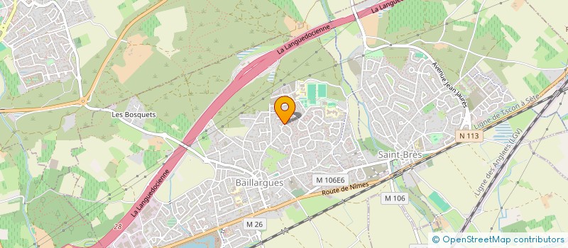 localisation de l'entreprise BAILLARGUES ATHLETISME à BAILLARGUES