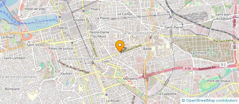 localisation de l'entreprise BAILLE ASSURANCES  MARSEILLE