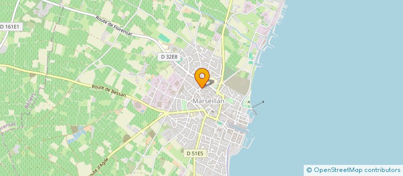 localisation de l'entreprise BAILLE INDIVISION à MARSEILLAN