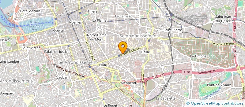 localisation de l'entreprise BAILLE MARKET à MARSEILLE