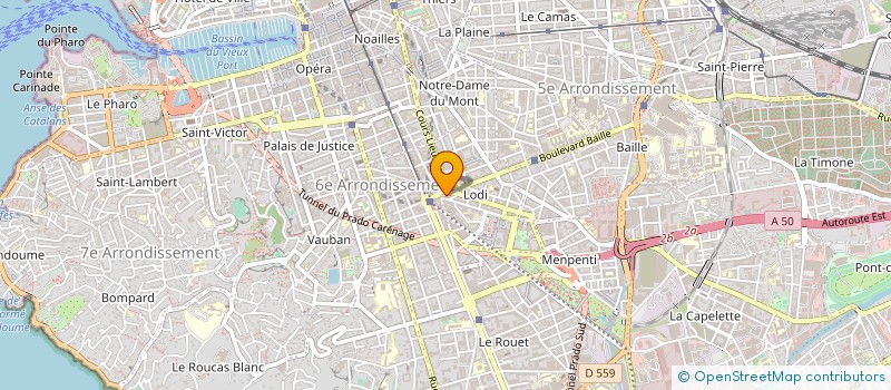 localisation de l'entreprise BAILLE OPTIQUE à MARSEILLE