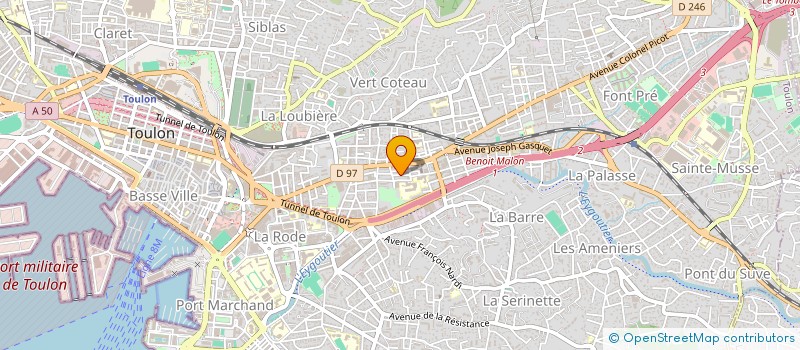 localisation de l'entreprise BAILLE SERVICES  TOULON