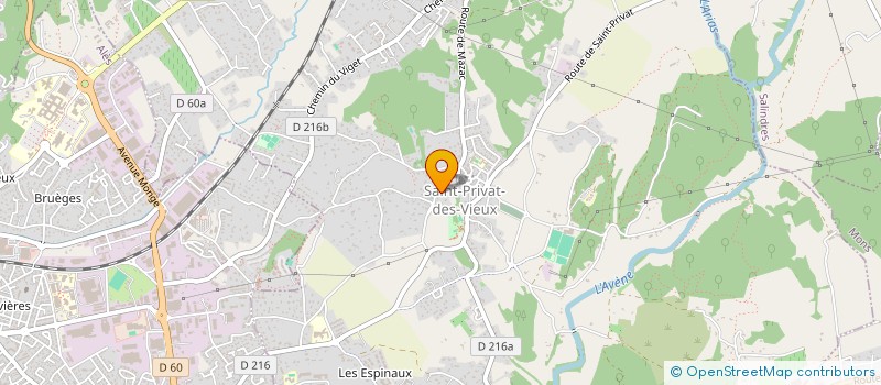 localisation de l'entreprise BAILLE STH 1  SAINT-PRIVAT-DES-VIEUX