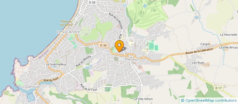 localisation de l'entreprise BAILLET BECKER INDIVISION  PLENEUF-VAL-ANDRE