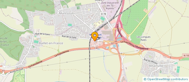 localisation de l'entreprise BAILLET DIFFUSION  BAILLET-EN-FRANCE