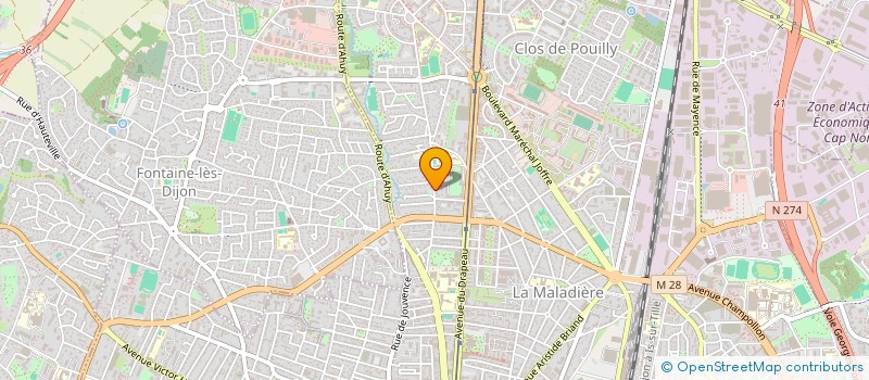 localisation de l'entreprise BAILLET FINANCE à DIJON