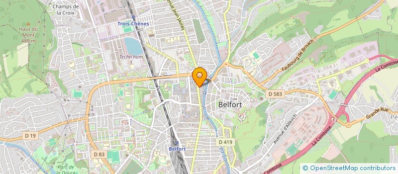 localisation de l'entreprise BAILLEUX CURTI EURL à BELFORT