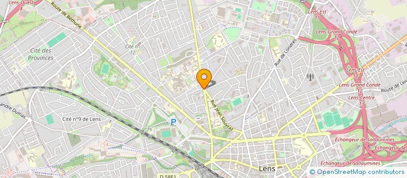 localisation de l'entreprise BAILLIEUX  LENS