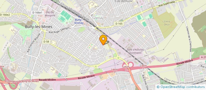 localisation de l'entreprise BAILLIU-LIGOCKI  BULLY-LES-MINES