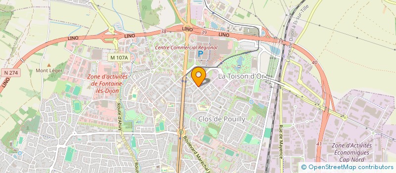 localisation de l'entreprise BAILLON à DIJON