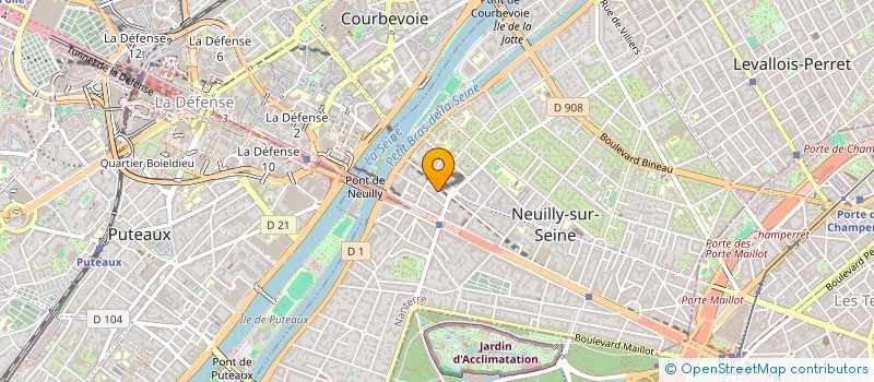 localisation de l'entreprise BAILLY à NEUILLY-SUR-SEINE