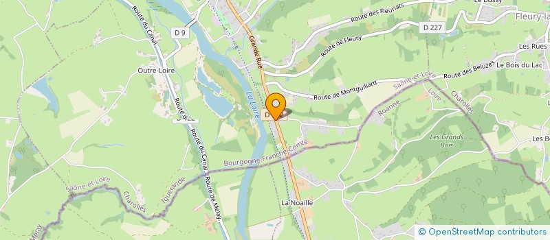 localisation de l'entreprise BAILLY COMBUSTIBLES ET BOISSONS  IGUERANDE