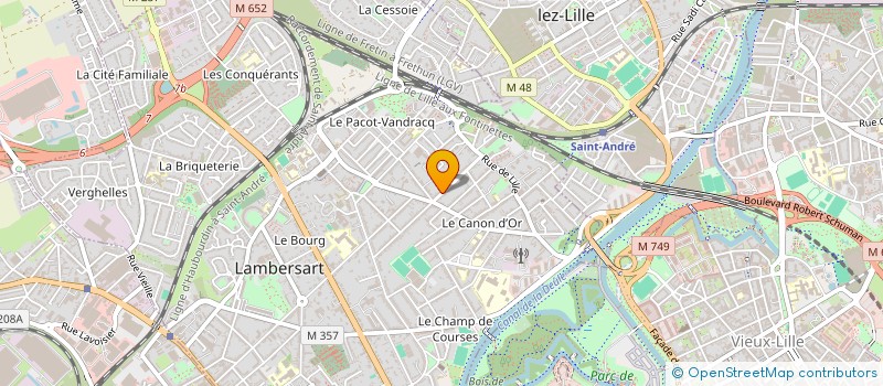 localisation de l'entreprise BAILLY DUCROQUET à LAMBERSART