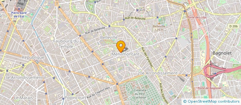 localisation de l'entreprise BAILLY LEBLANC PATRIMOINE URBANISME ARCHITECTURE  PARIS