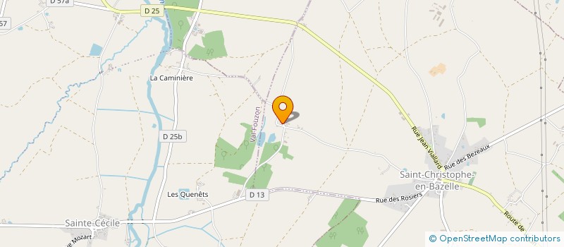 localisation de l'entreprise BAILLY LOCATION CHAPITEAUX à SAINT-CHRISTOPHE-EN-BAZELLE